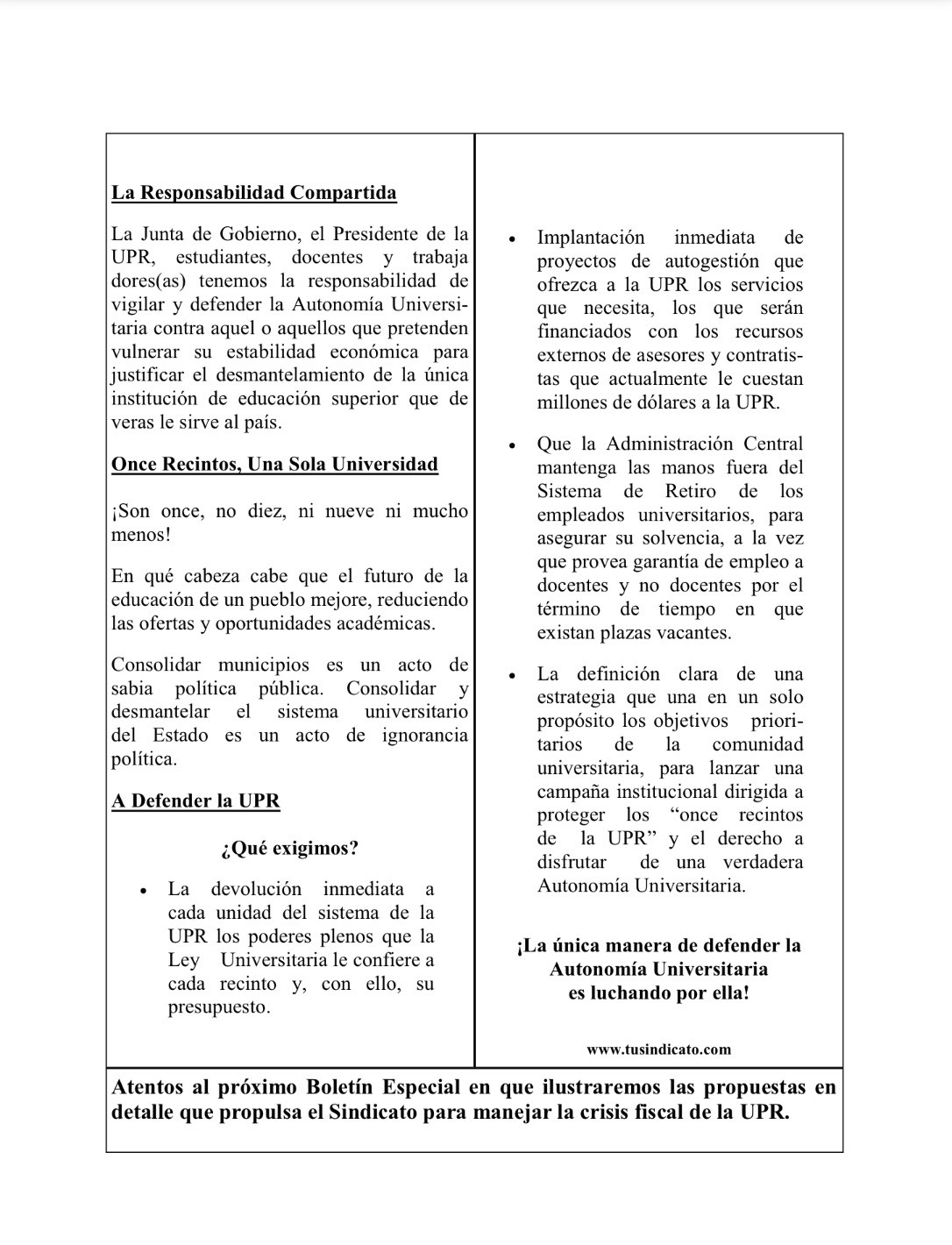crisis en la upr 2